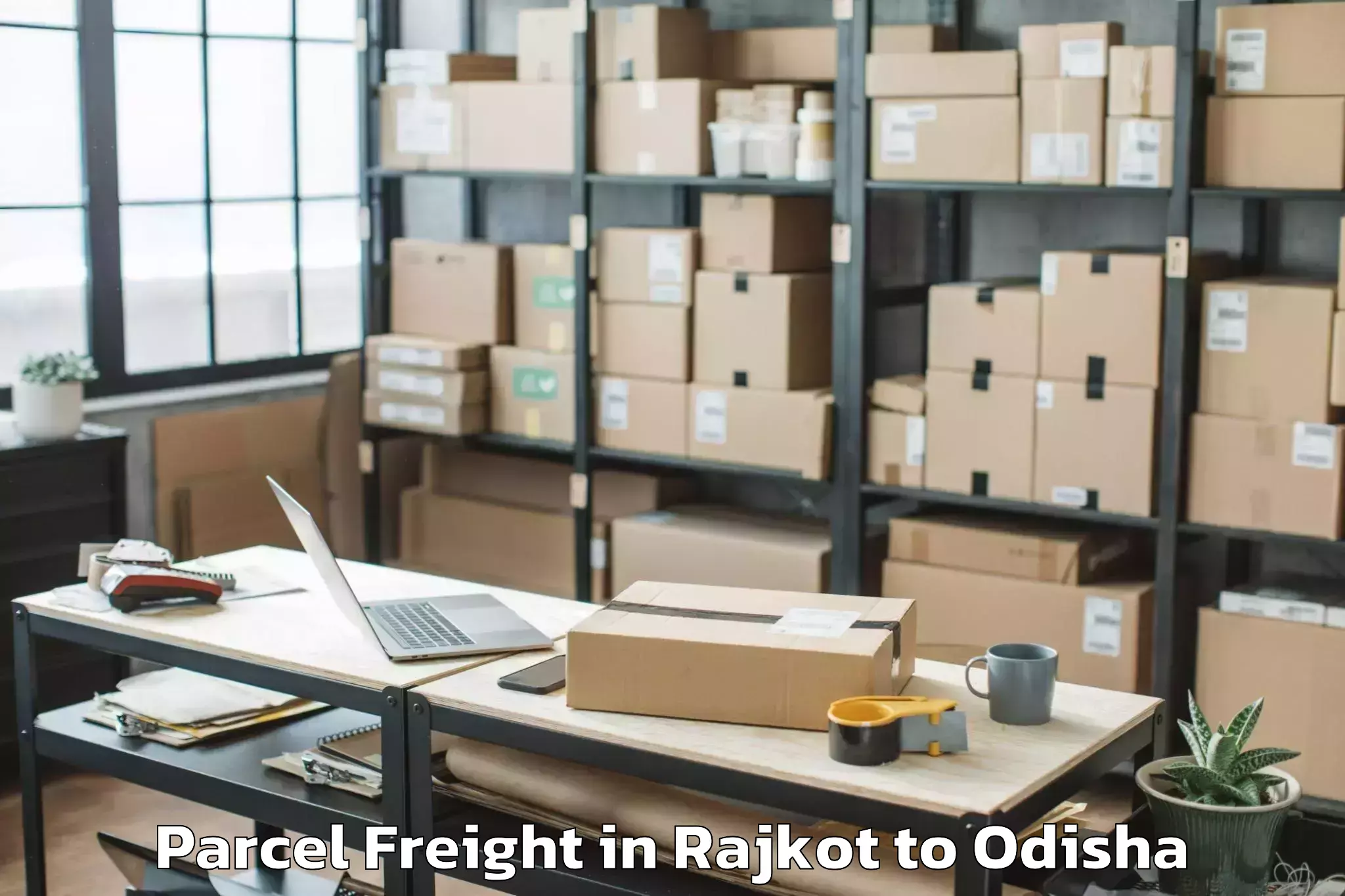 Efficient Rajkot to Ulunda Parcel Freight